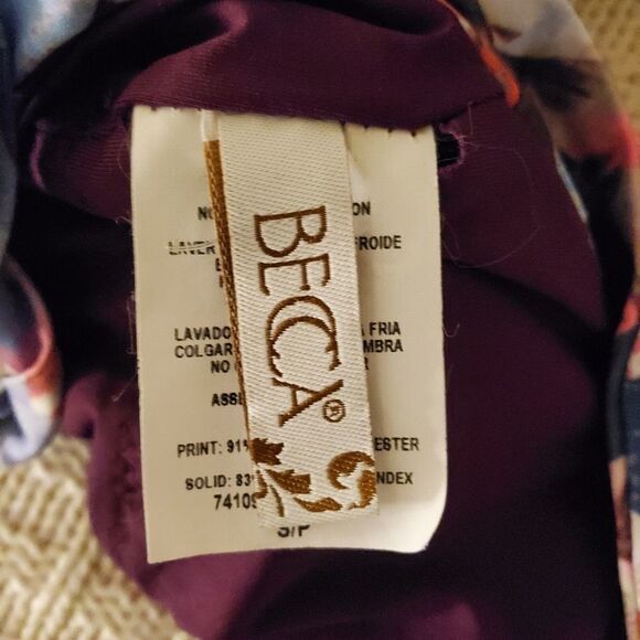 NWOT - BECCA Orchid Bloom One-Piece Swimsuit - Picture 10 of 12